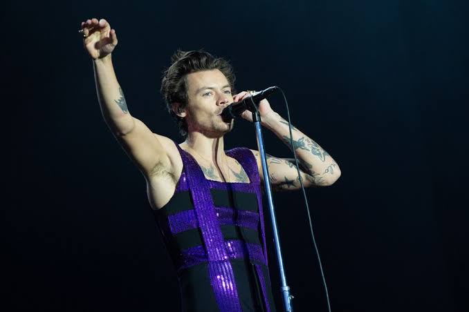 Most famous British Harry Styles performing live